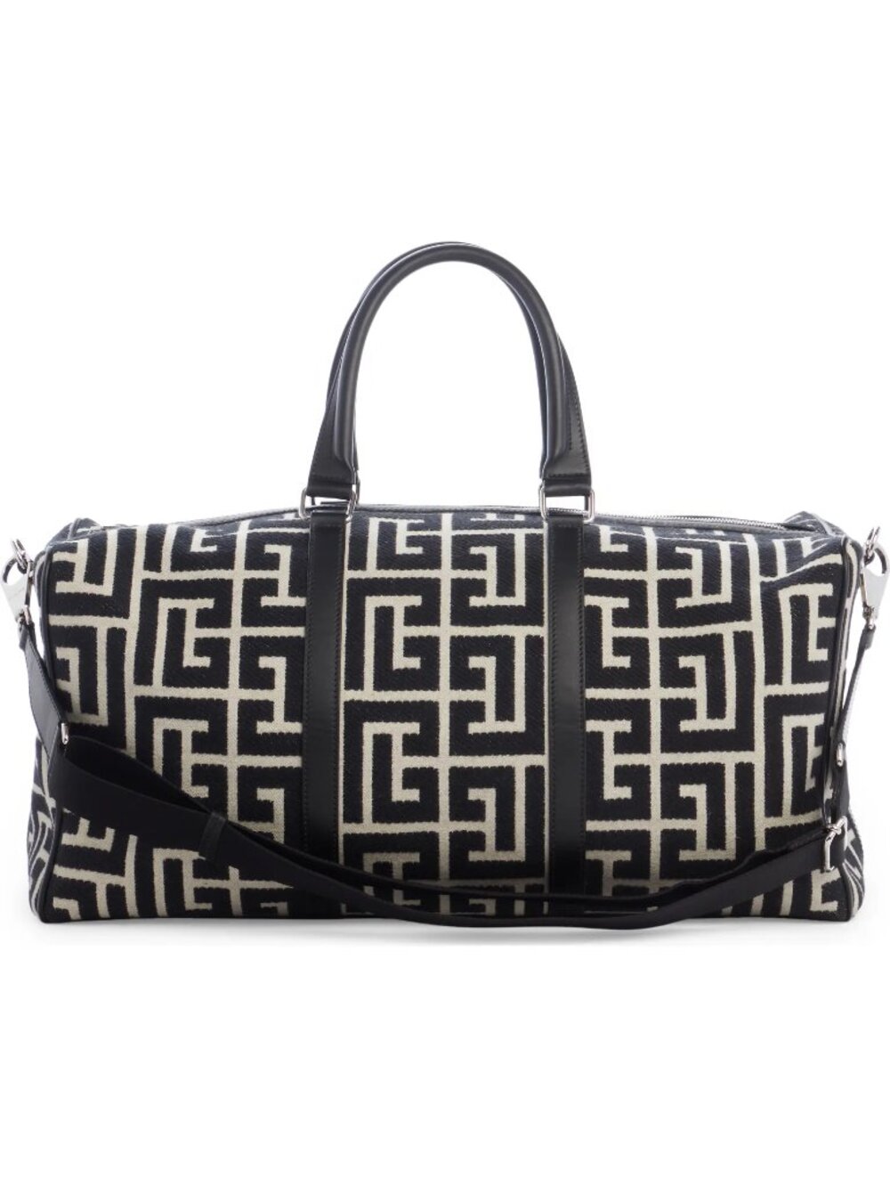Balmain Voyage Monogram Jacquard Duffle Bag